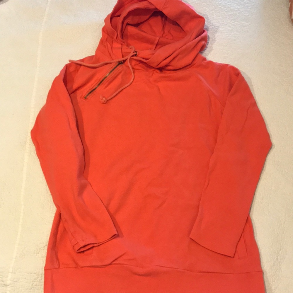 Mindy Mae’s Market doublehood hoodie coral